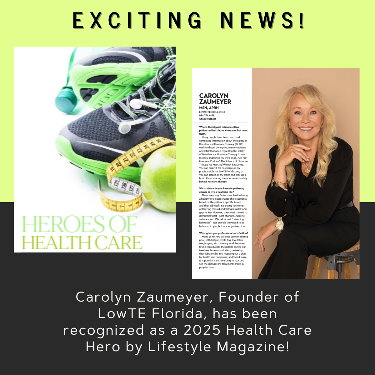"CAROLYN ZAUMEYER HEALTHCARE HERO fb AND Li"